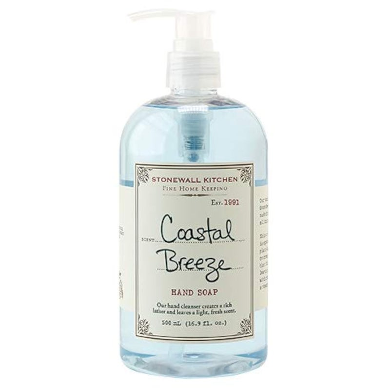 Stonewall Kitchen Coastal Breeze Hand Soap, 16.9 ounces (Pack of 2)
