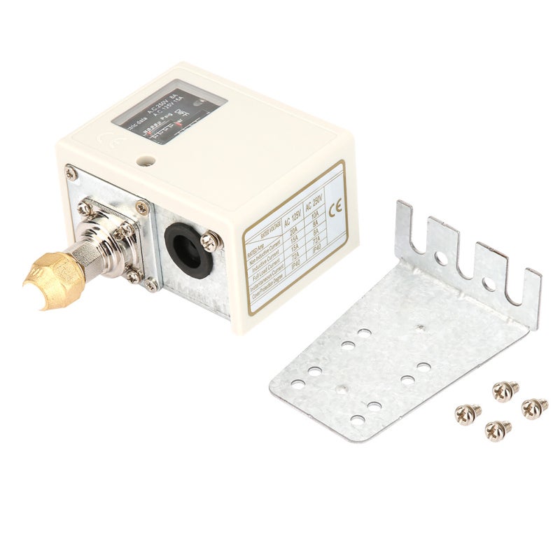 CANTO SPC Series Pressure Controller: G Thread, 5-20 Bar Range, Phosphor Copper Bellows - Reliable SPDT Switch, Easy Installation, Brass Pressure Connection for Non-Corrosive Media for Refrigeration & Air C - Image 1