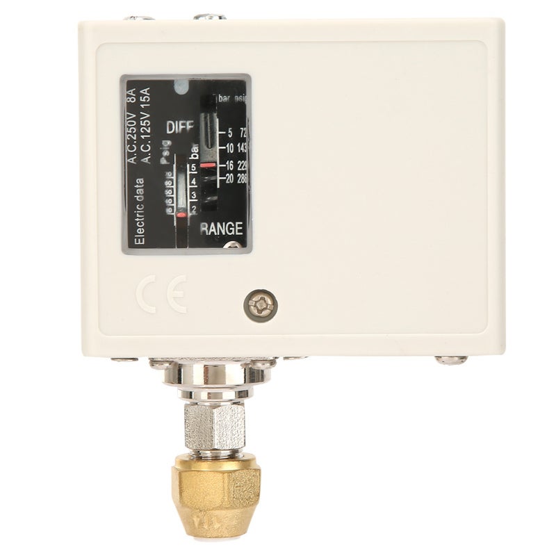 CANTO SPC Series Pressure Controller: G Thread, 5-20 Bar Range, Phosphor Copper Bellows - Reliable SPDT Switch, Easy Installation, Brass Pressure Connection for Non-Corrosive Media for Refrigeration & Air C - Image 2