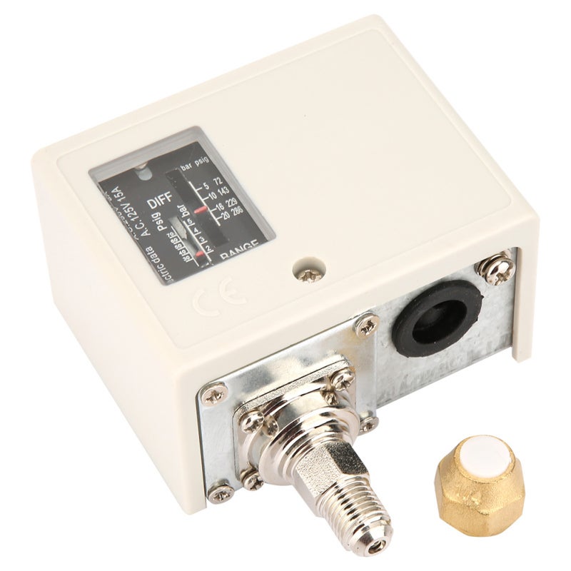 CANTO SPC Series Pressure Controller: G Thread, 5-20 Bar Range, Phosphor Copper Bellows - Reliable SPDT Switch, Easy Installation, Brass Pressure Connection for Non-Corrosive Media for Refrigeration & Air C - Image 5