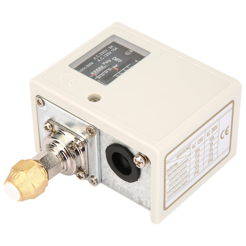 CANTO SPC Series Pressure Controller: G Thread, 5-20 Bar Range, Phosphor Copper Bellows - Reliable SPDT Switch, Easy Installation, Brass Pressure Connection for Non-Corrosive Media for Refrigeration & Air C - Image 4