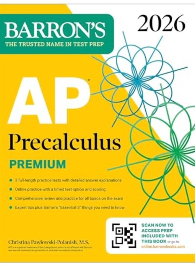 Ap Precalculus Premium 2026 Prep Book With 3 Practice Tests + Comprehensive Review + Online Practi