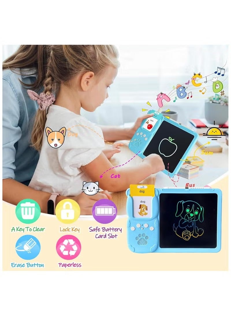 Early Childhood Education Drawing Board, 255 Arabic English Voice Flashcards,510 contentsLearn words toys， Talking Flashcards with Sound Effects, LCD Writing Board Education LearningDrawing board - Image 5