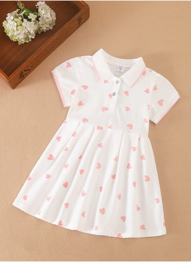 KUYEEBEAR KUYEEBEAR Summer Short Sleeve Dresses For Baby Girls  - Image 1
