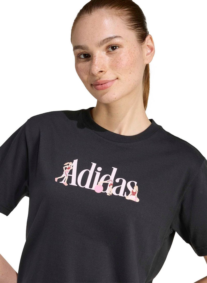 Adidas Soft Sports Graphic Tshirt - Image 3
