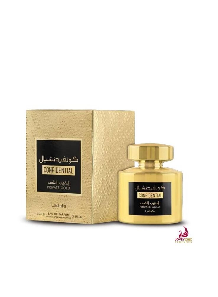 Lattafa Confidential Private Gold By Lattafa For Unisex EDP 100ml - Image 1