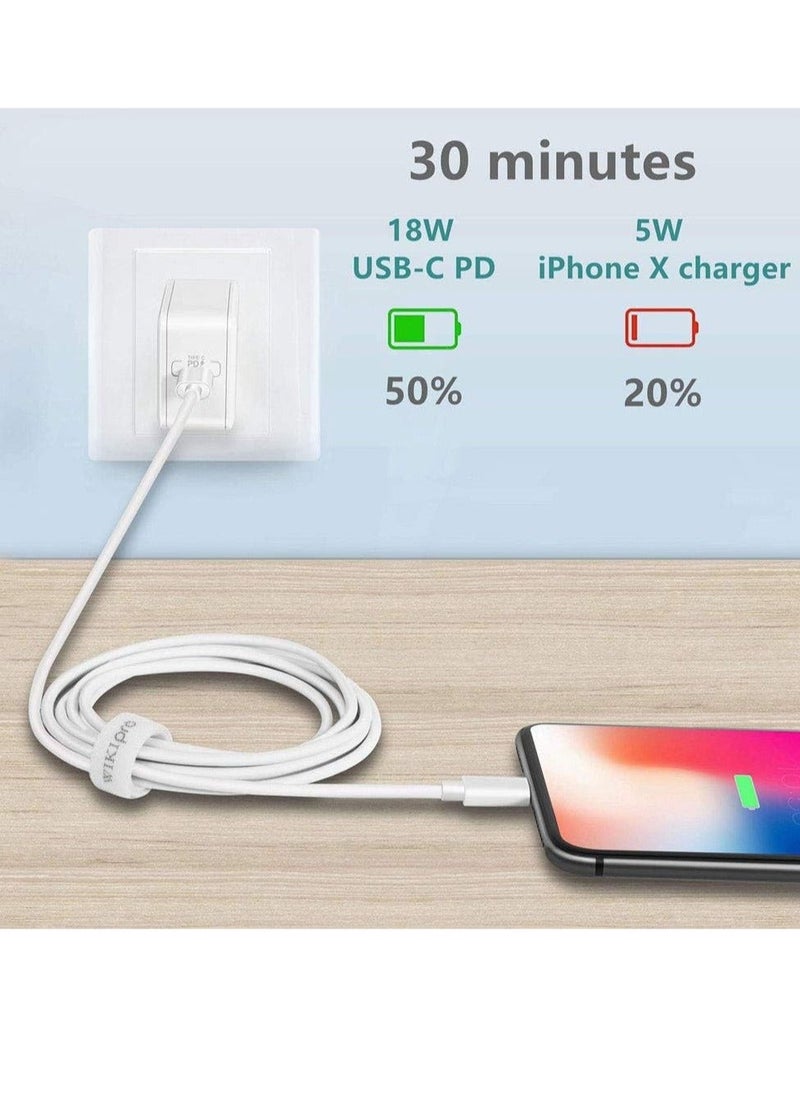 Generic - USB C to Lightning Cable 6.6ft [Apple MFi Certified] PD Fast Charging and Hi-speed Syncing Cord Compatible with iPhone X/XS/XR/XS MAX/8/8 Plus, iPad Pro 2017 - Image 1
