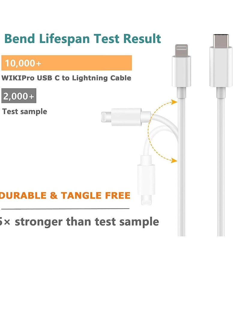 Generic - USB C to Lightning Cable 6.6ft [Apple MFi Certified] PD Fast Charging and Hi-speed Syncing Cord Compatible with iPhone X/XS/XR/XS MAX/8/8 Plus, iPad Pro 2017 - Image 1