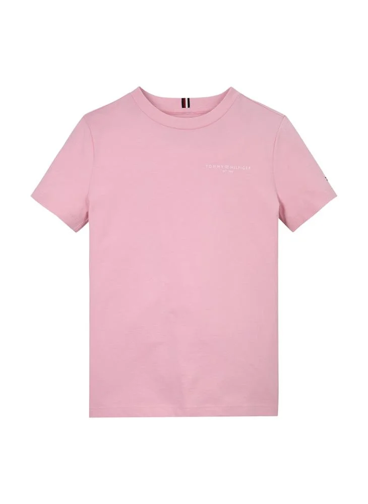 تومي هيلفيغر Youth Mini Croped Logo T-Shirt