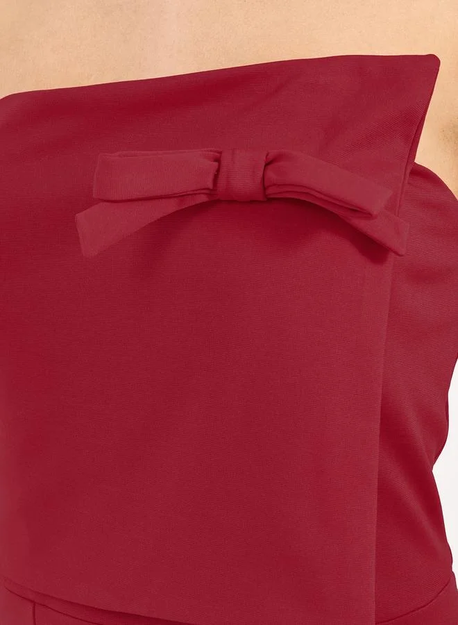 Styli Strapless Midi Dress