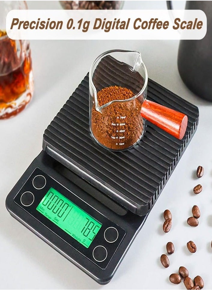 XVersion Pour Over Coffee Makers,V60 Drip Coffee Set with Coffee Spoon,Kettle,Glass,Server,Filter Cup with Filter Paper,5 Pcs Set,Coffee Maker kit for Home/Camping/Gift/Travel  - Image 4