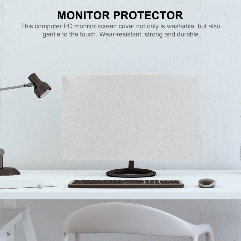 Computer Monitor Screen Cover Stretchy Sleeve for Home Office 21inch - Image 2
