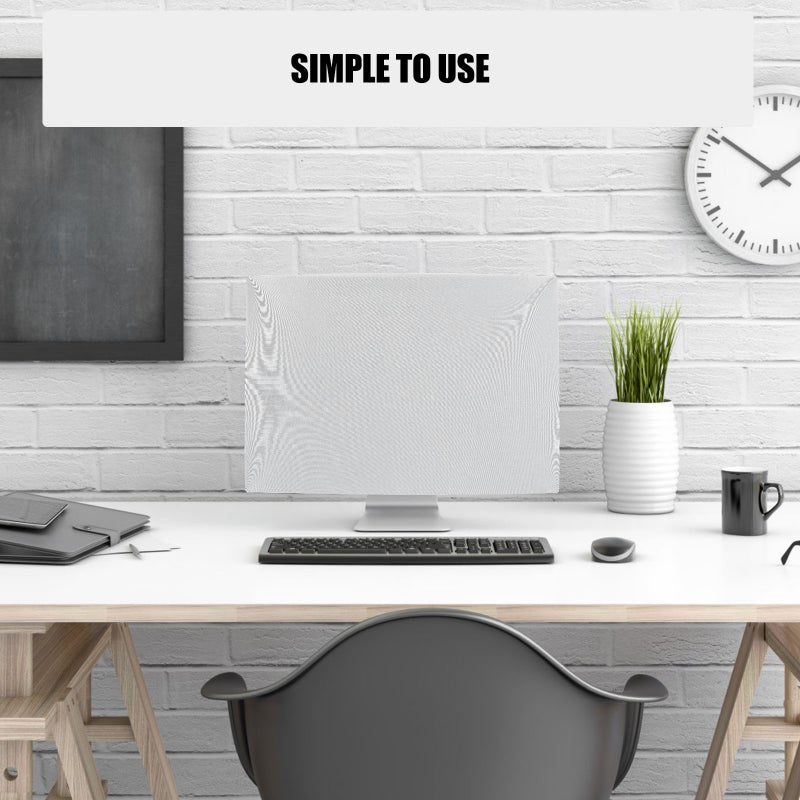 Computer Monitor Screen Cover Stretchy Sleeve for Home Office 21inch - Image 3