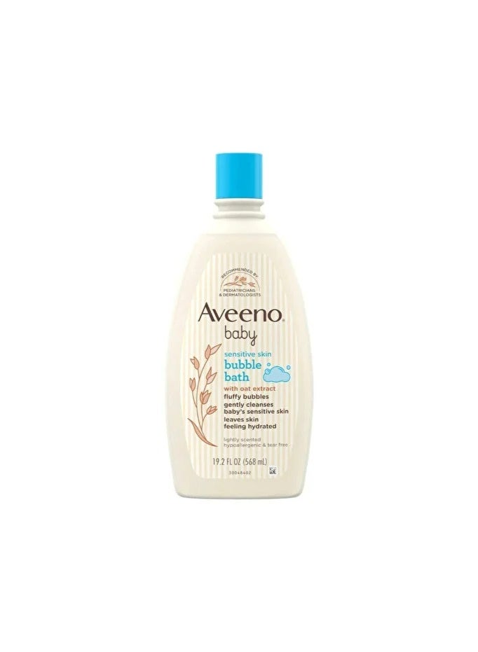 AVENO Aveeno Baby Bubble Wash for Sensitive Skin with Oat Extract - 568ml - Image 1