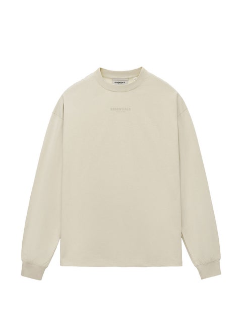 FOG ESSENTIALS ZONE Casual Long Sleeve Tee Khaki is too big