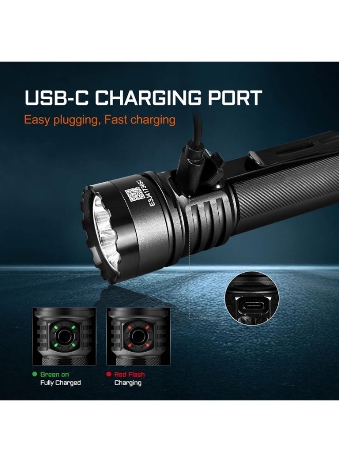Acebeam E75 EDC Flashlight, Quad-Core LED Torch, 4500 Lumens USB-C Rechargeable Light, 26 Days Runtime for Camping, Hunting, Emergency - Image 3
