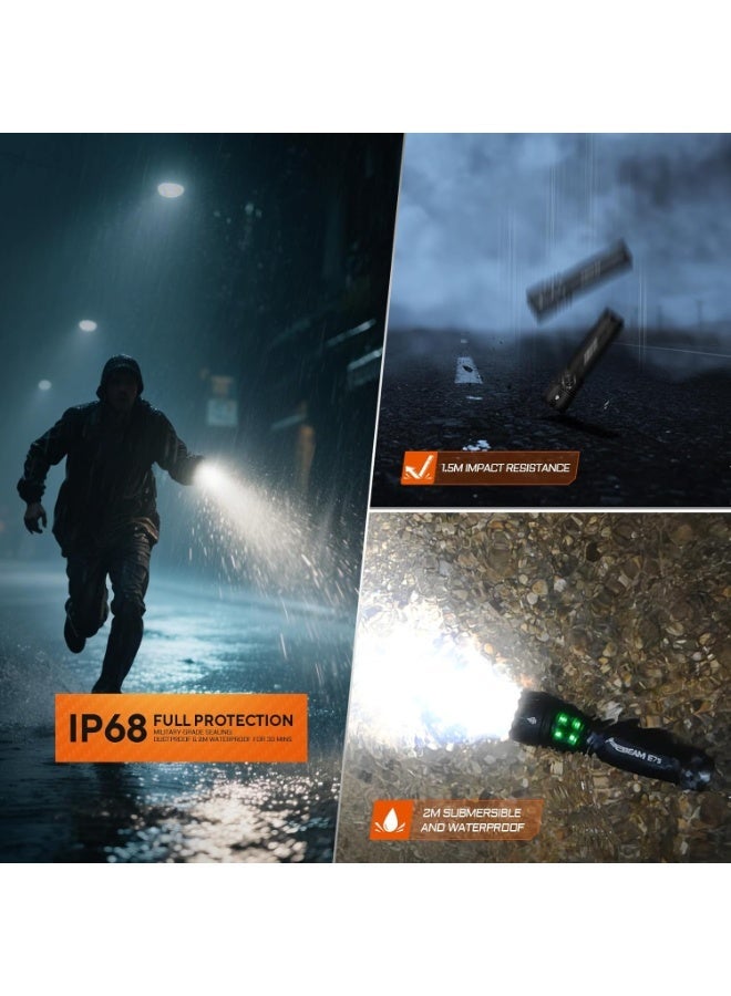 Acebeam E75 EDC Flashlight, Quad-Core LED Torch, 4500 Lumens USB-C Rechargeable Light, 26 Days Runtime for Camping, Hunting, Emergency - Image 5