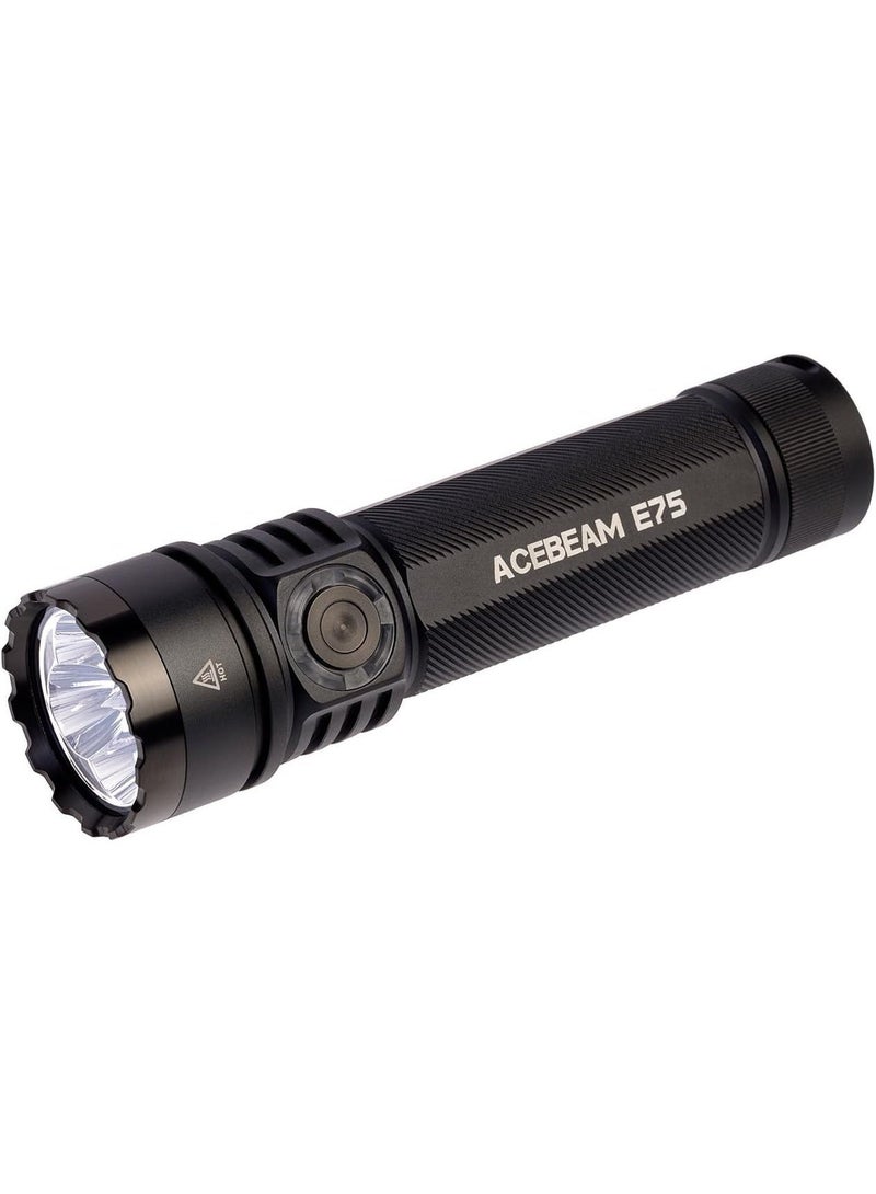 Acebeam E75 EDC Flashlight, Quad-Core LED Torch, 4500 Lumens USB-C Rechargeable Light, 26 Days Runtime for Camping, Hunting, Emergency - Image 2