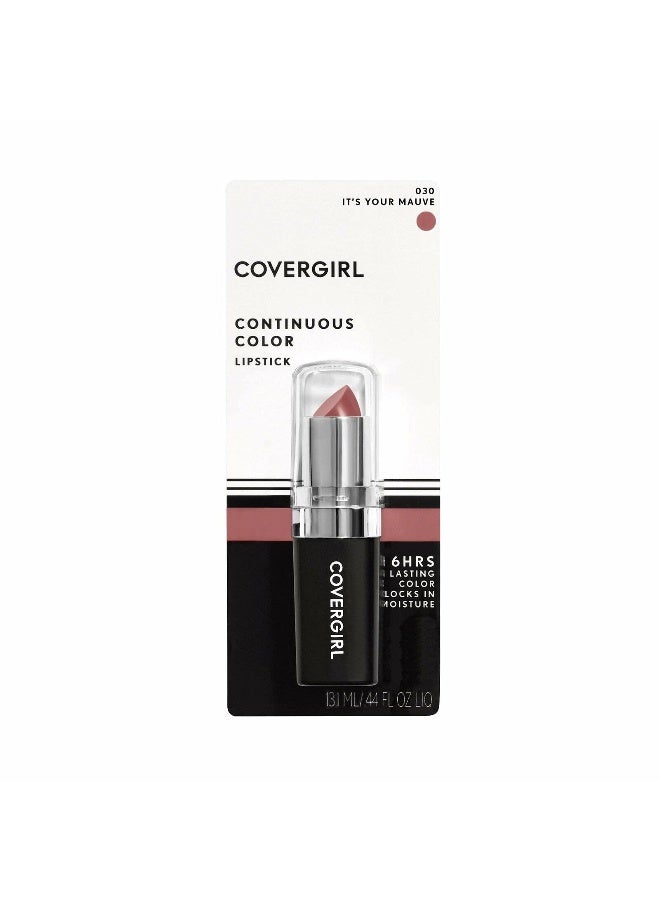 CoverGirl Continuous Color Lipstick It's Your Mauve 030, 0.13 oz (packaging may vary) - Image 2