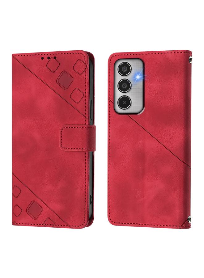 اس-توب جراب لهاتف Samsung Galaxy M35 مصنوع من الجلد المنقوش بملمس الجلد - Image 3