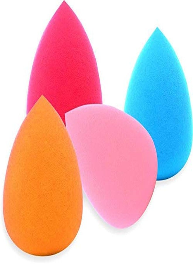 Fennec Mart Makeup Beauty Foundation Cream Powder Liquid Blender Sponge/Puff, Multicolour -Set of 4 - Image 1