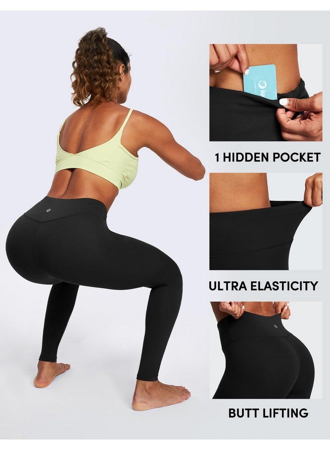 IUGA High Waisted Leggings For Women Running Workout Leggings With Inner Pocket Yoga Pants For Women Black - Image 4