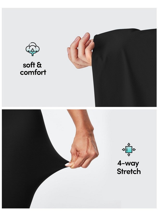 IUGA High Waisted Leggings For Women Running Workout Leggings With Inner Pocket Yoga Pants For Women Black - Image 3