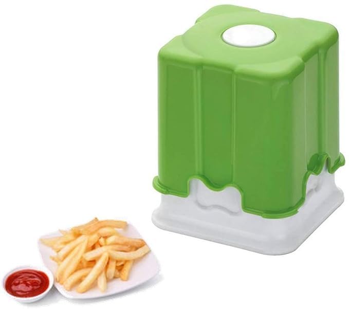 HARSHLOVE French Fries CutterFinger ChipsPotato Chip MakerDicerPotato Chopper Direct Push Function Stainless Steel Blades ABS Unbreakable Vegetable Finger Chips Cutter Dicer - Image 5
