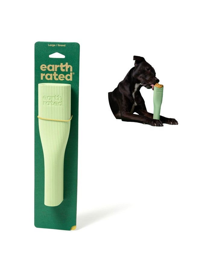 Earth Rated Dog Toy, Enrichment Toys for Adult and Puppy Dogs, Dishwasher and Freezer-Safe, Natural Rubber, Large, Green - Image 1