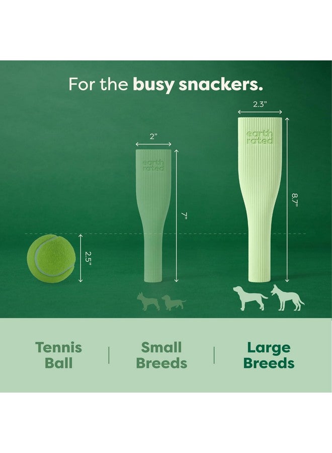 Earth Rated Dog Toy, Enrichment Toys for Adult and Puppy Dogs, Dishwasher and Freezer-Safe, Natural Rubber, Large, Green - Image 3