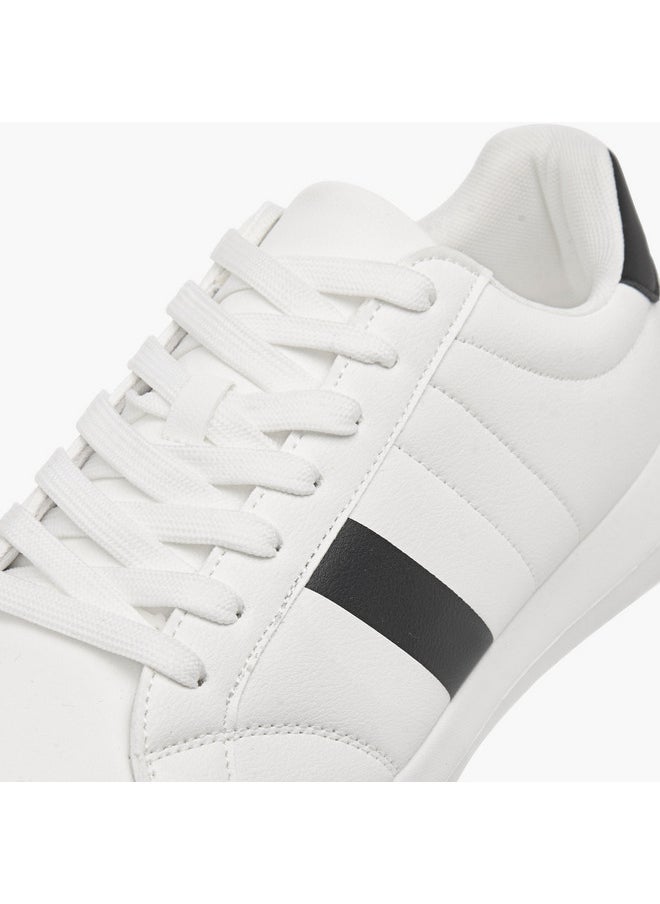 LBL by Shoexpress Men's Stripe Detail Lace-Up Sneakers  - Image 4