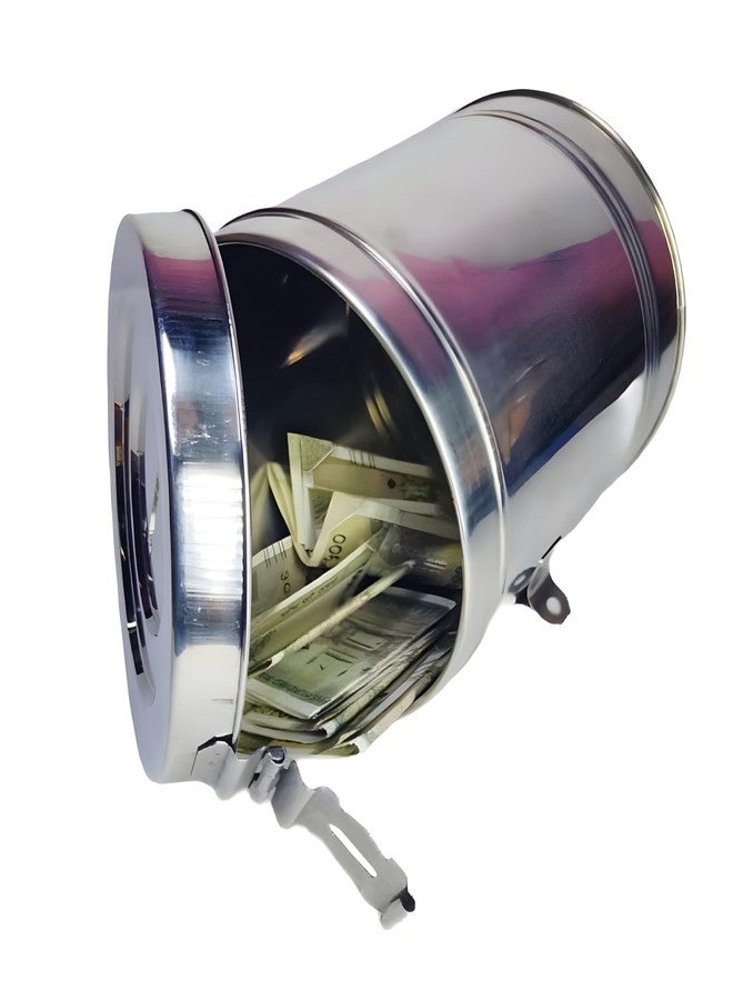 Standify® Combo 2 Small Money Box 800-ML Stainless Steel Money Bank for Kids | Cute Coin Bank for Saving | Unbreakable Plastic Piggy Bank for Boys & Girls | Money Saving Box Gift - Image 4