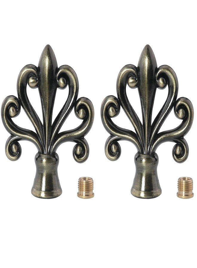 DGBRSM 2PCS Solid Lamp Finials Caps Retro Bronze Solid Lamp Top Cover Lamp Shade Holder Harp Lamp Finial Knob Lamp Accessories - Image 1