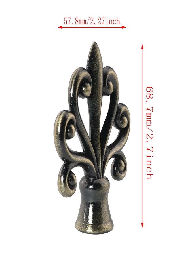 DGBRSM 2PCS Solid Lamp Finials Caps Retro Bronze Solid Lamp Top Cover Lamp Shade Holder Harp Lamp Finial Knob Lamp Accessories - Image 3