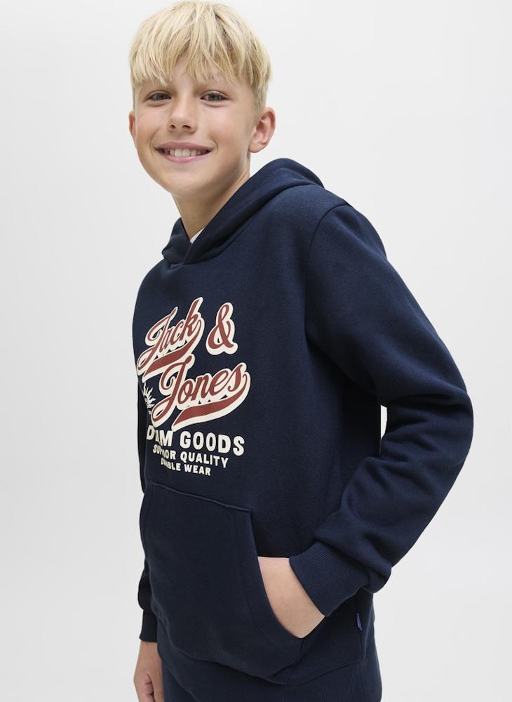 Jack & Jones Junior Kids Logo Hoodie - Image 1