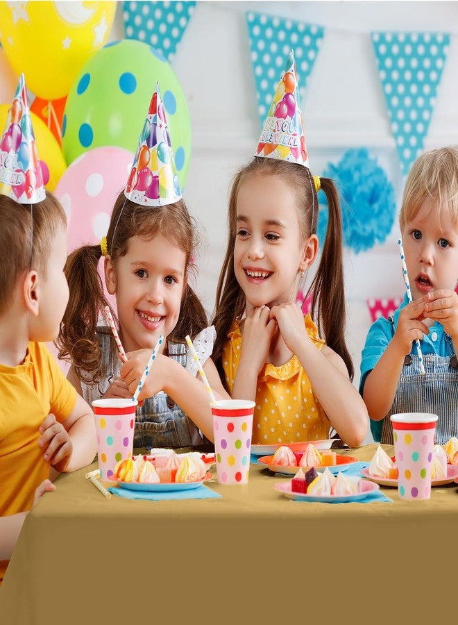 DaiUni 6PCS Gold Plastic Disposable Table Cloths for Parties 54" x 108", Rectangle Party Tablecloths Plastic Table Covers - Image 5