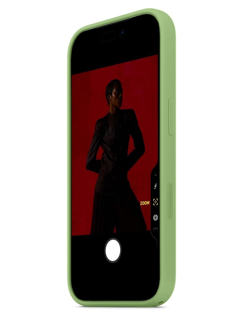 Techie حافظة سيليكون لأبل آيفون 17 برو ماكس مع ماغسيف - موس فاتح - Image 4