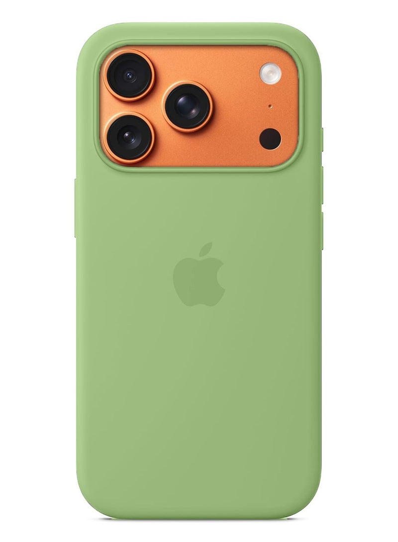 Techie حافظة سيليكون لأبل آيفون 17 برو ماكس مع ماغسيف - موس فاتح - Image 1