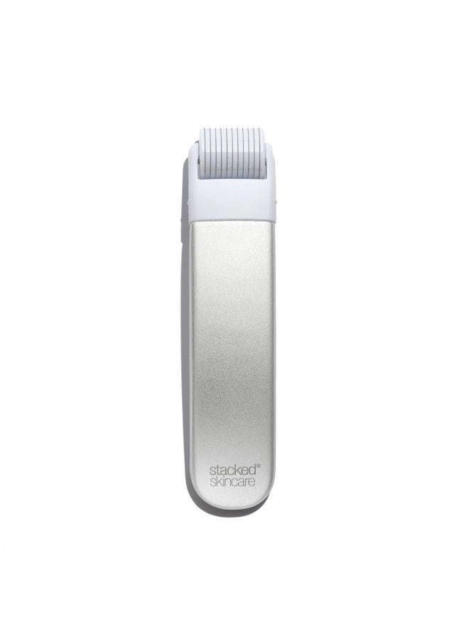 StackedSkincare Stacked Skincare Microneedling Roller, Gently Exfoliates to Promote a Vibrant, Even Complexion, Includes 1 Handle and 1 Roller Head - Image 1
