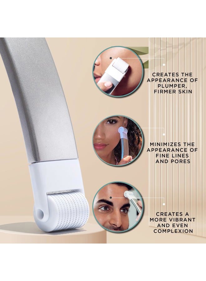 StackedSkincare Stacked Skincare Microneedling Roller, Gently Exfoliates to Promote a Vibrant, Even Complexion, Includes 1 Handle and 1 Roller Head - Image 4