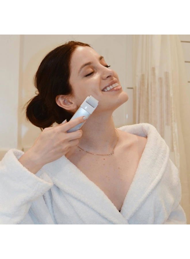 StackedSkincare Stacked Skincare Microneedling Roller, Gently Exfoliates to Promote a Vibrant, Even Complexion, Includes 1 Handle and 1 Roller Head - Image 5