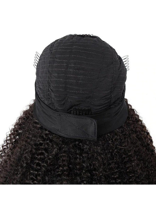 ISEE Wear and Go Mongolian Afro Kinky Curly Headband Wig Human Hair 200% Density Afro Wigs for Black Women Human Hair Natural Curls Grade 10A Glueless Human Hair Wigs (18 Inch) - Image 3
