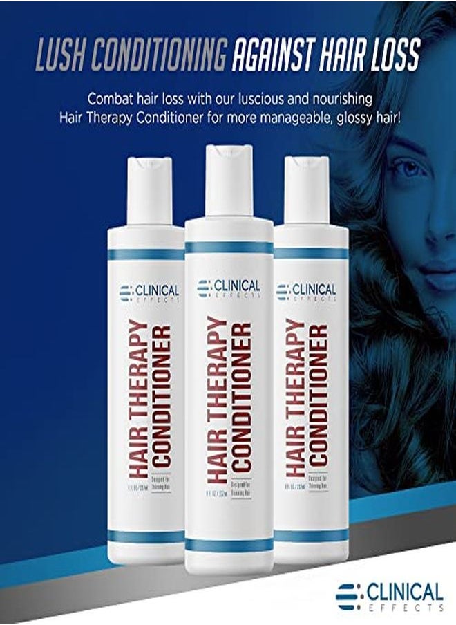 Clinical Effects Hair Therapy Conditioner - Deep Conditioner For Hair Loss And Damaged Hair - 8 Fl Oz - Thickening Conditioner For Men And Women - With Saw Palmetto, Biotin, Panthenol - Made In Usa  - Image 3