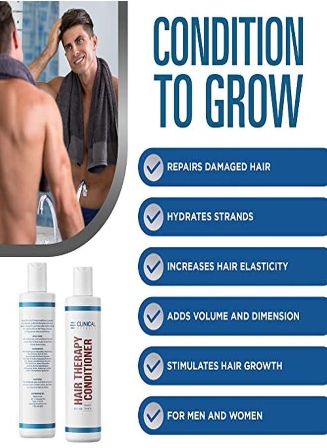 Clinical Effects Hair Therapy Conditioner - Deep Conditioner For Hair Loss And Damaged Hair - 8 Fl Oz - Thickening Conditioner For Men And Women - With Saw Palmetto, Biotin, Panthenol - Made In Usa  - Image 4