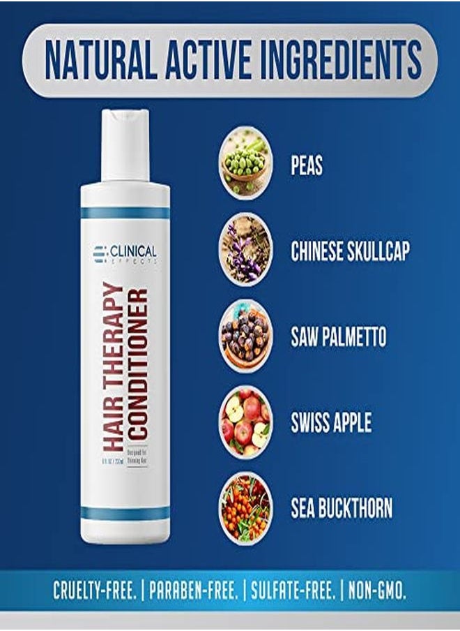 Clinical Effects Hair Therapy Conditioner - Deep Conditioner For Hair Loss And Damaged Hair - 8 Fl Oz - Thickening Conditioner For Men And Women - With Saw Palmetto, Biotin, Panthenol - Made In Usa  - Image 5