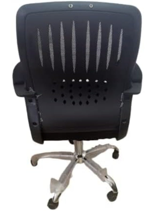 High-Back Managerial Office Chair with Ergonomic Backrest and Sturdy Swivel Base - Image 4