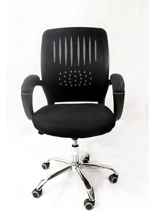 High-Back Managerial Office Chair with Ergonomic Backrest and Sturdy Swivel Base - Image 2