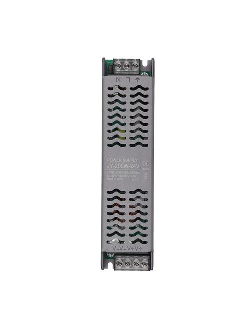 LED Driver 200W AC 175‑260V to 24V DC Low Voltage Output LED Driver Power Supply With Heat Dissipation Hole LED Transformer