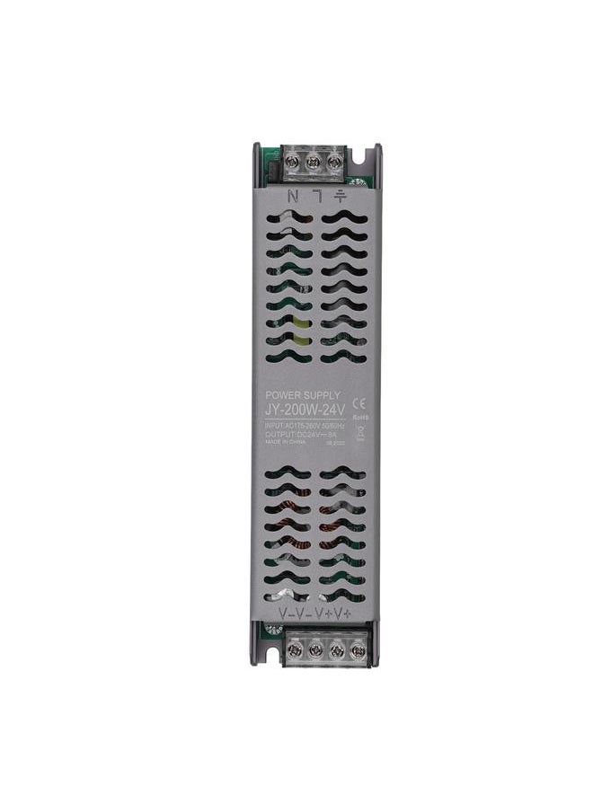 Thoraya - LED Driver 200W AC 175‑260V to 24V DC Low Voltage Output LED Driver Power Supply With Heat Dissipation Hole LED Transformer - Image 1