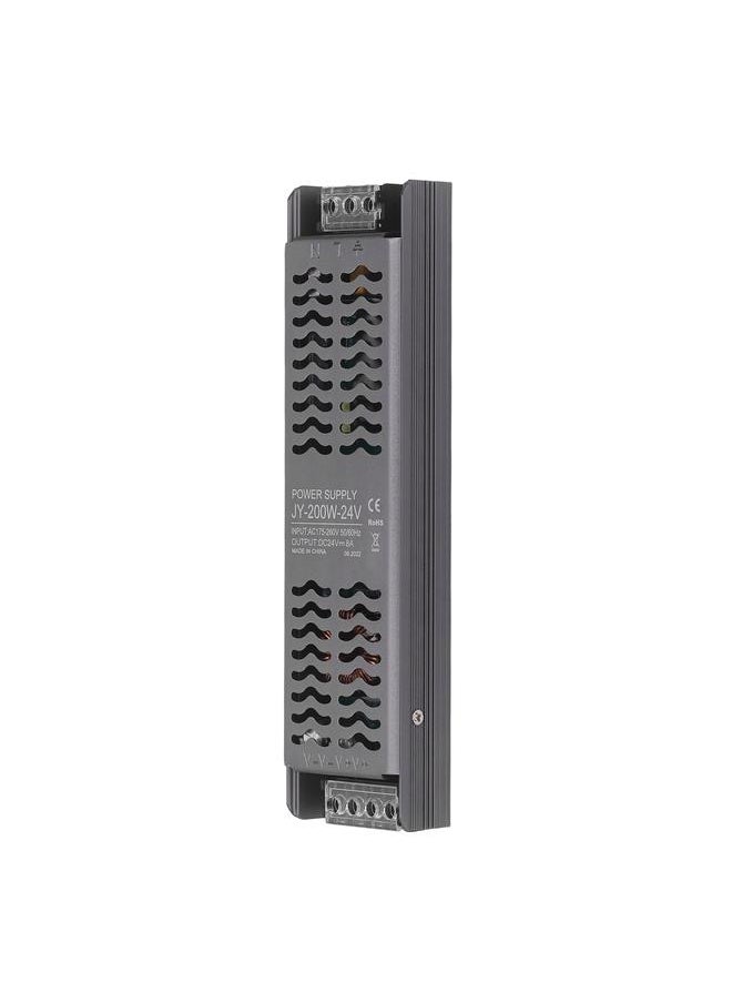 Thoraya - LED Driver 200W AC 175‑260V to 24V DC Low Voltage Output LED Driver Power Supply With Heat Dissipation Hole LED Transformer - Image 1
